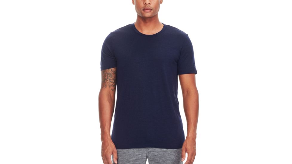 Icebreaker Tech Lite Short Sleeve Crewe Sunset Geo - Mens, Midnight Navy, Medium, 104730401M