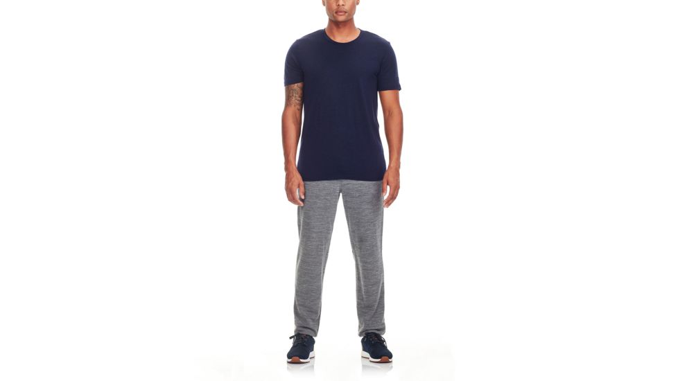Icebreaker Tech Lite Short Sleeve Crewe Sunset Geo - Mens, Midnight Navy, Medium, 104730401M