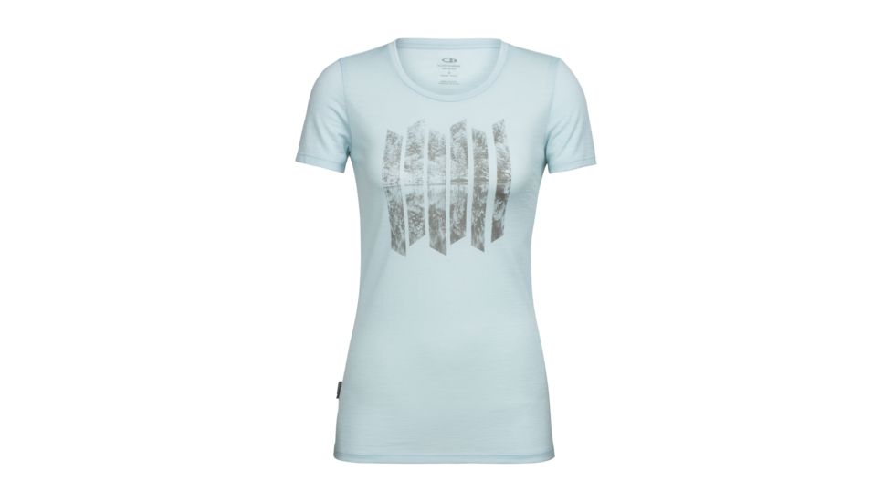 Icebreaker Tech Lite Short Sleeve Low Crewe Soundless, Dew, L, 104153401L