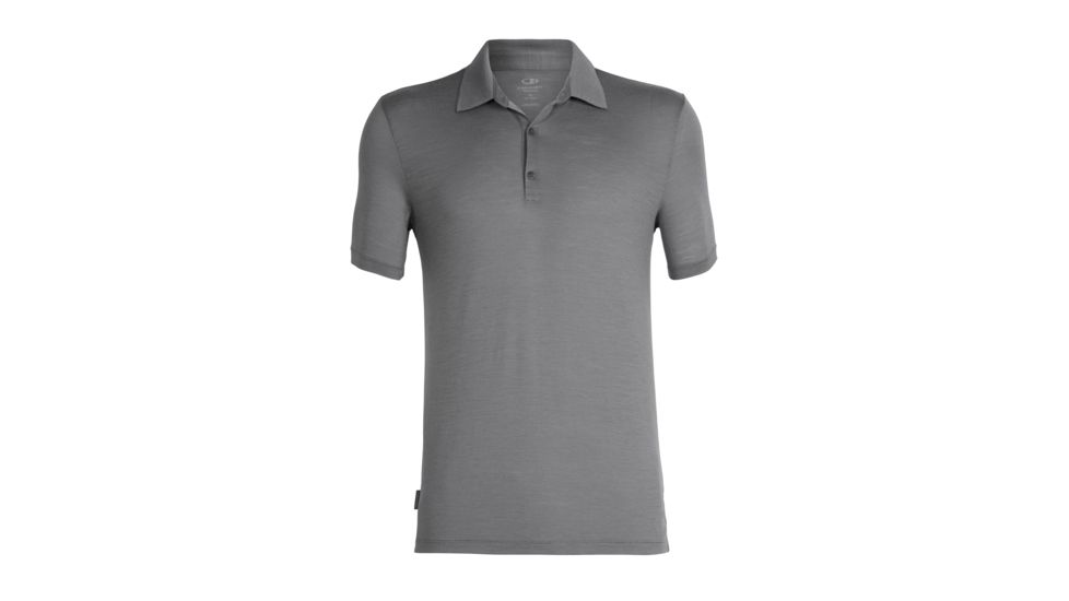 Icebreaker Tech Lite Short Sleeve Polo - Men's, Timberwolf, Small, 104124002S