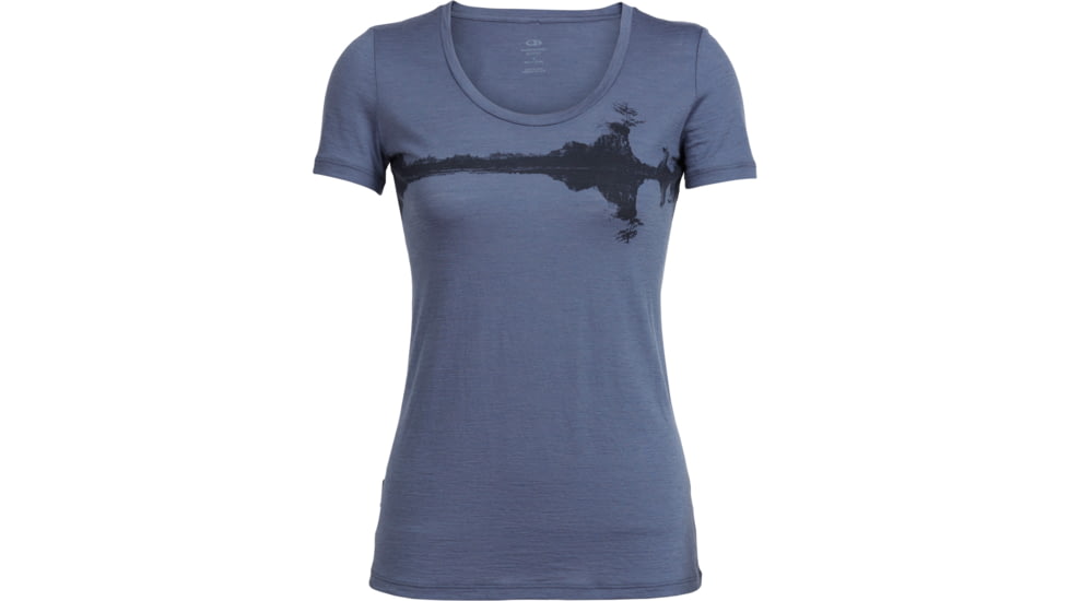 Icebreaker Tech Lite Short Sleeve Scoop Shirt - Women's-Rock And Root Gumtree-Small