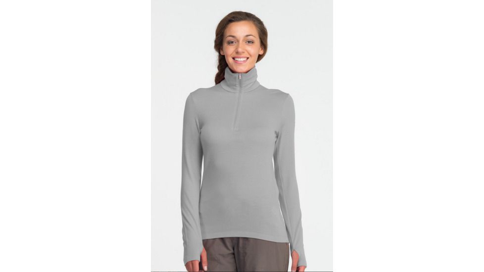 Icebreaker Tech Long Sleeve Half Zip Top - Women's-Metro-X-Large
