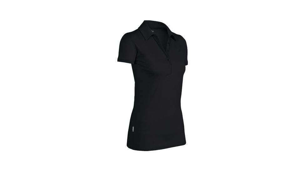 Icebreaker Tech Polo - Women's-Black-Large