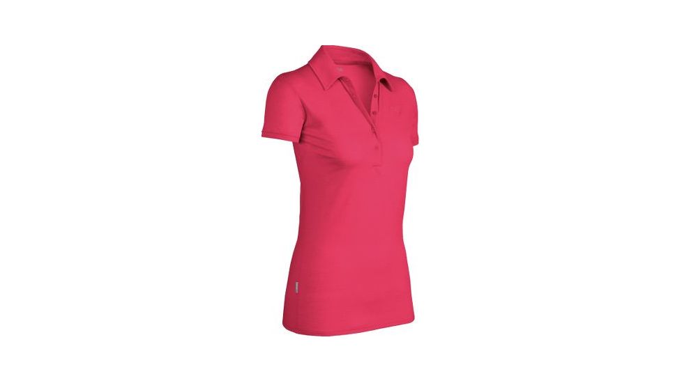 Icebreaker Tech Polo - Women's-Hibiscus-Large