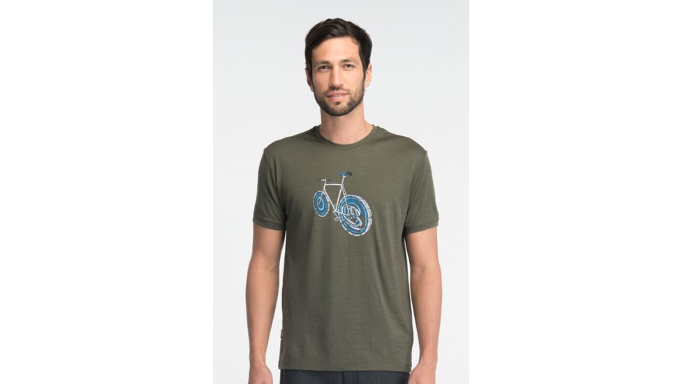 Icebreaker Tech T Lite Short Sleeve Logbike Clearance - Men's-Cargo-X-Large