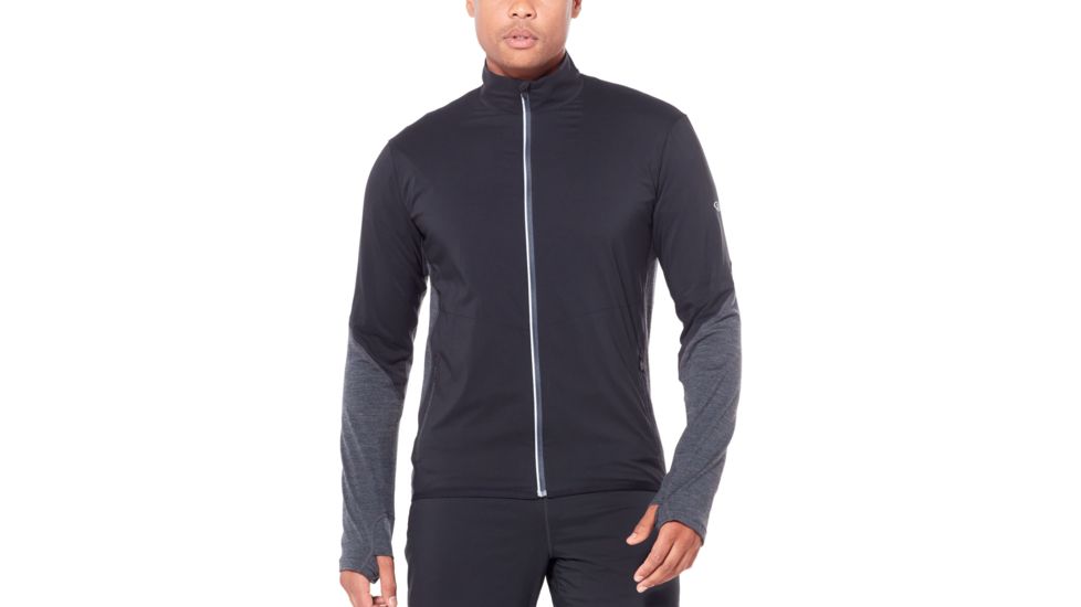 Icebreaker Tech Trainer Hybrid Jacket, Black/Jet Hthr, 2XL, 104298-001-XXL