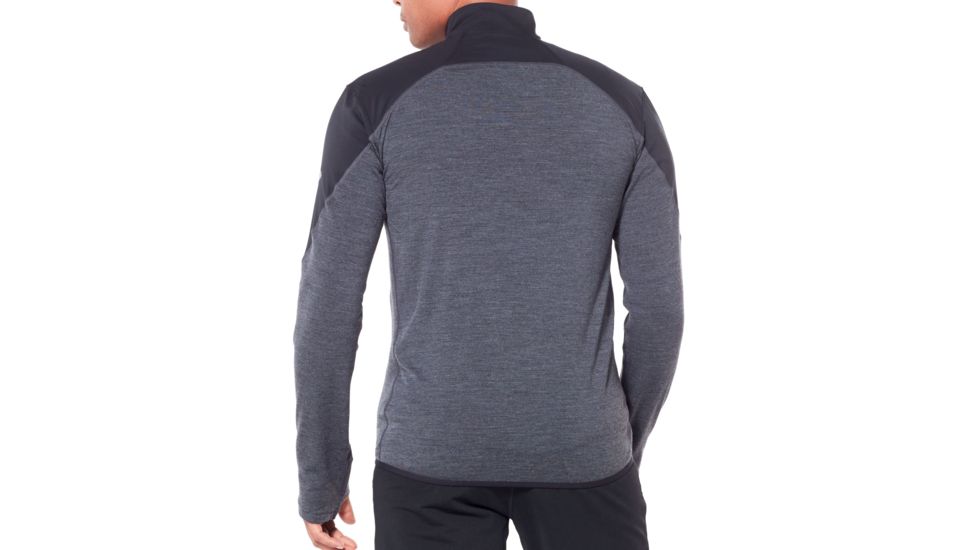 Icebreaker Tech Trainer Hybrid Jacket, Black/Jet Hthr, 2XL, 104298-001-XXL