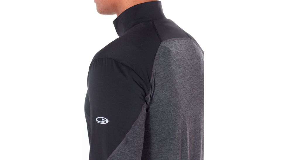 Icebreaker Tech Trainer Hybrid Jacket, Black/Jet Hthr, 2XL, 104298-001-XXL