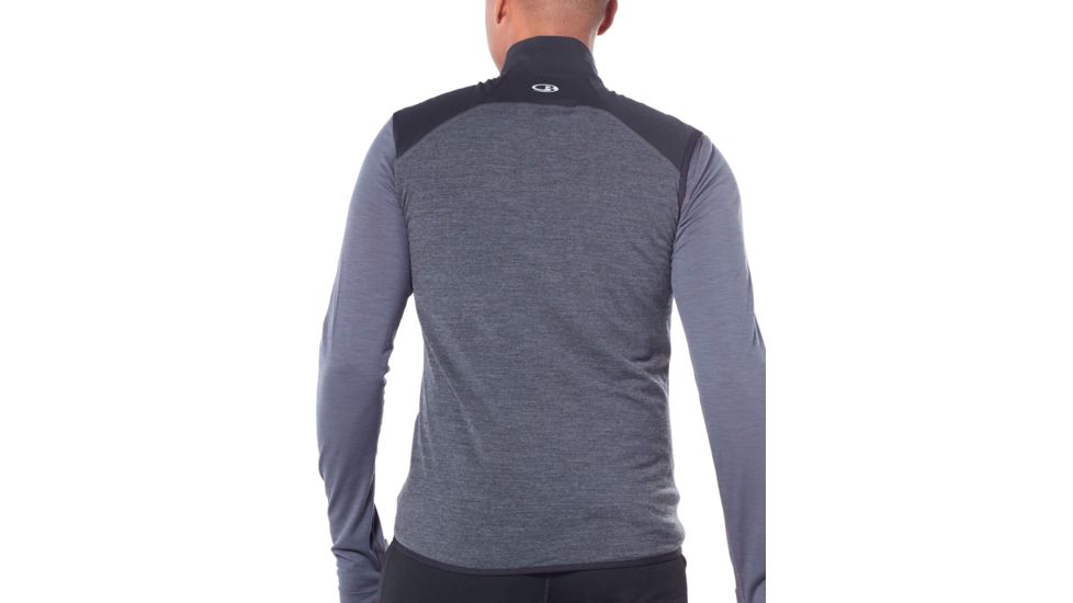 Icebreaker Tech Trainer Hybrid Vest, Black/Jet Hthr, 2XL, 104296-001-XXL