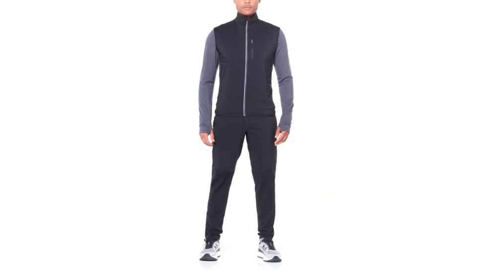 Icebreaker Tech Trainer Hybrid Vest, Black/Jet Hthr, 2XL, 104296-001-XXL