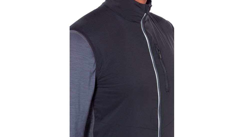 Icebreaker Tech Trainer Hybrid Vest, Black/Jet Hthr, 2XL, 104296-001-XXL