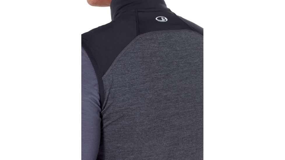 Icebreaker Tech Trainer Hybrid Vest, Black/Jet Hthr, 2XL, 104296-001-XXL