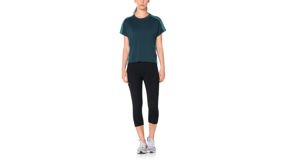 Icebreaker Tranquil 3Q Tights - Womens, Black, Medium, 104622001M