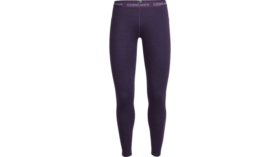 Icebreaker Vertex Leggings - Women's-Burgundy Heather/Eggplant-Large