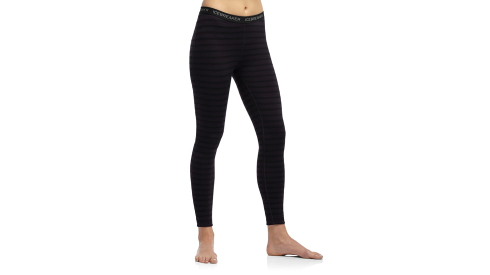 Icebreaker Vertex Leggings - Women's-Stripe Cognac-Large
