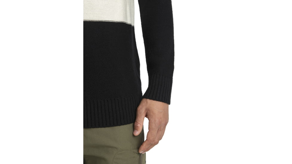 Icebreaker Waypoint Crewe Sweater - Mens, Black/Undyed, Extra Large, IB104328888XL