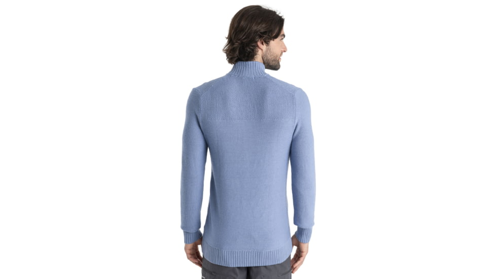 Icebreaker Waypoint Long Sleeve Half Zip Top - Mens, Kyanite, Large, IB104901885L