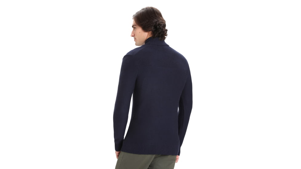 Icebreaker Waypoint Long Sleeve Half Zip Top - Mens, Midnight Navy, Medium, IB104901423M