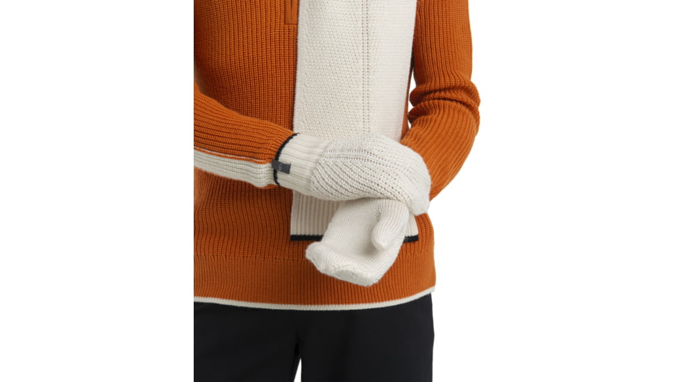 Icebreaker Waypoint Mittens, Undyed/Black, Small, IB104830936S
