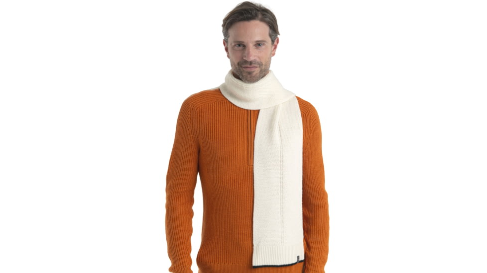 Icebreaker Waypoint Scarf, Undyed/Black, One Size, IB104839936OS