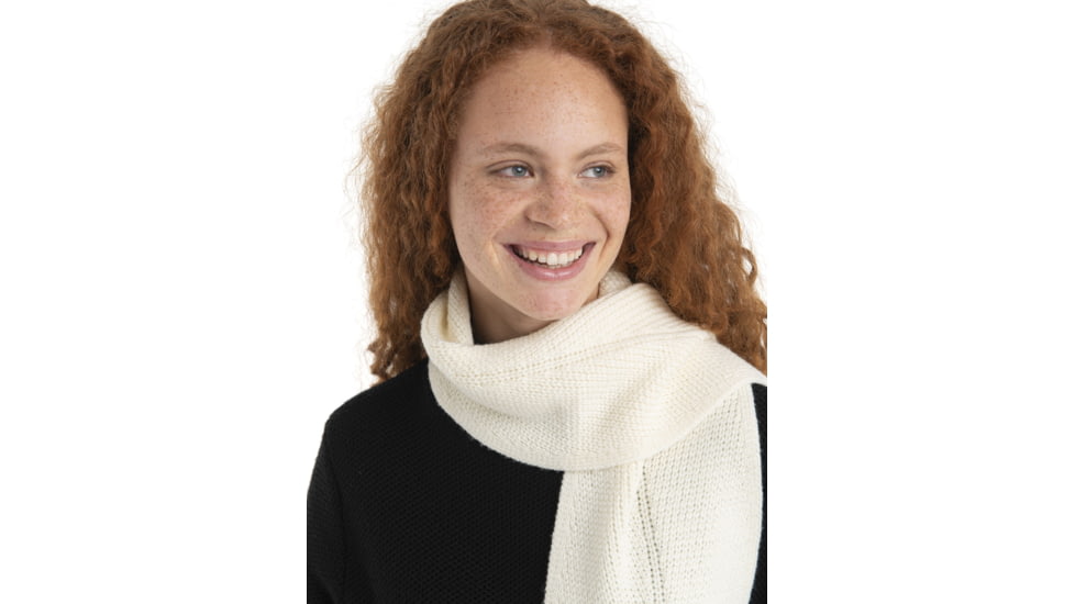 Icebreaker Waypoint Scarf, Undyed/Black, One Size, IB104839936OS