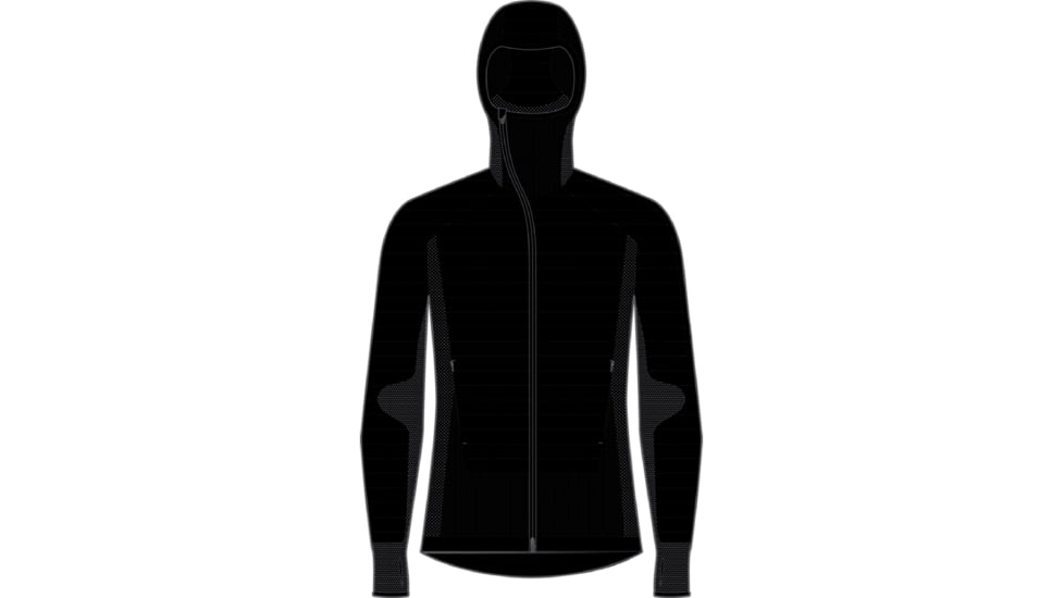 Icebreaker ZoneKnit Explore Long Sleeve Zip Hoodie - Men's, Black, 2XL, IB0A56SC001XXL