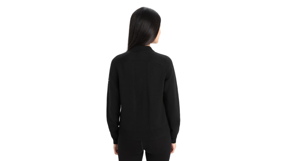 Icebreaker ZoneKnit Insulated Knit Bomber - Womens, Black, Small, IB0A56JP001S