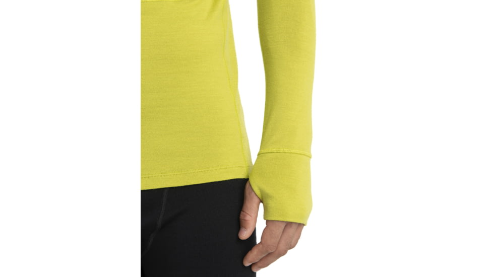Icebreaker ZoneKnit Insulated Long Sleeve Thermal Hoodie - Men's, Bio Lime, Large, IB0A56GR864L