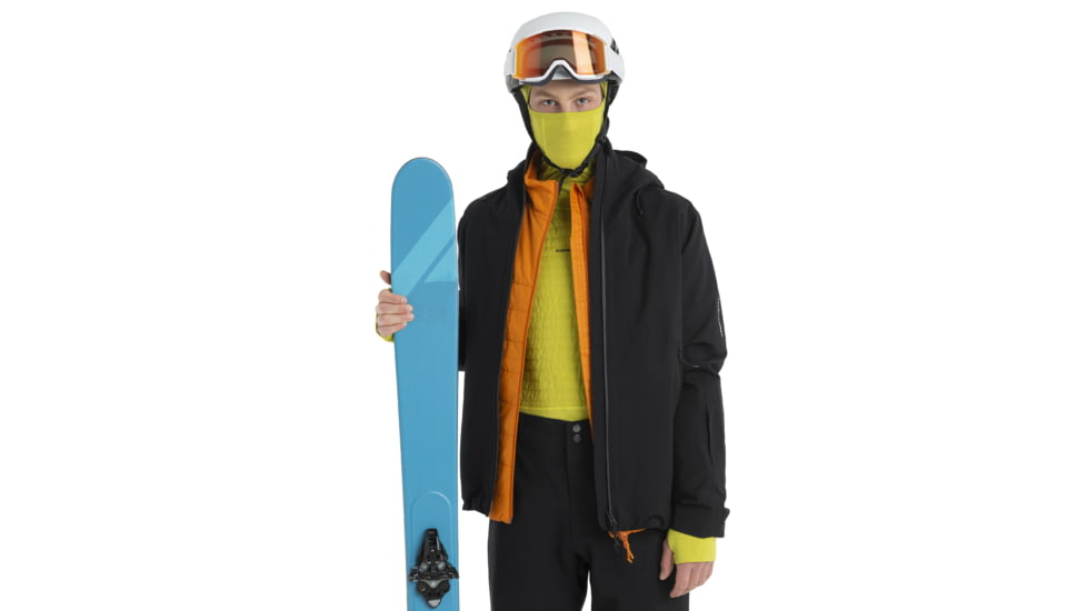 Icebreaker ZoneKnit Insulated Long Sleeve Thermal Hoodie - Mens, Bio Lime, Large, IB0A56GR864L