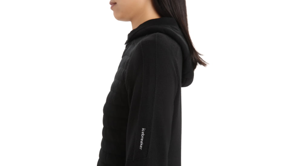Icebreaker ZoneKnit Insulated Long Sleeve Zip Hoodie - Women's, Black, Small, IB0A59HG001S