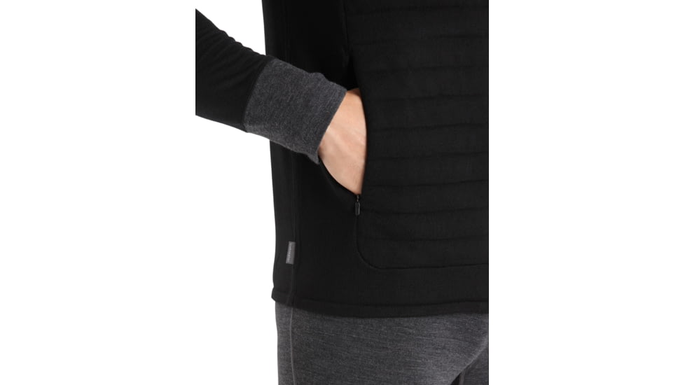 Icebreaker ZoneKnit Insulated Vest - Mens, Black, 2XL, IB0A56FB001XXL