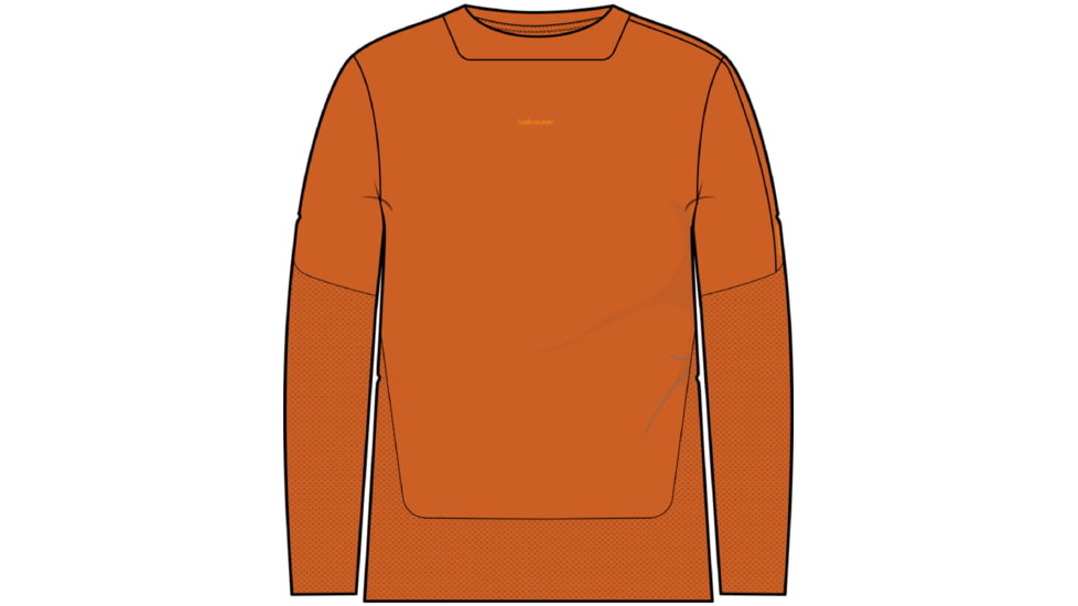 Icebreaker ZoneKnit Long Sleeve T-Shirt - Men's, Earth, Large, IB0A56KI865L