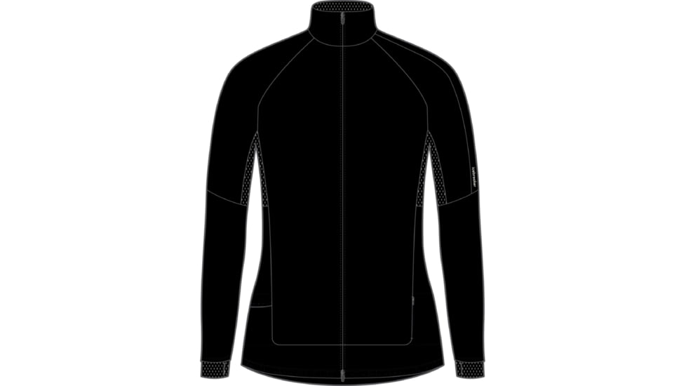 Icebreaker ZoneKnit Long Sleeve Zip Jacket - Women's, Black, Medium, IB0A56IY001M