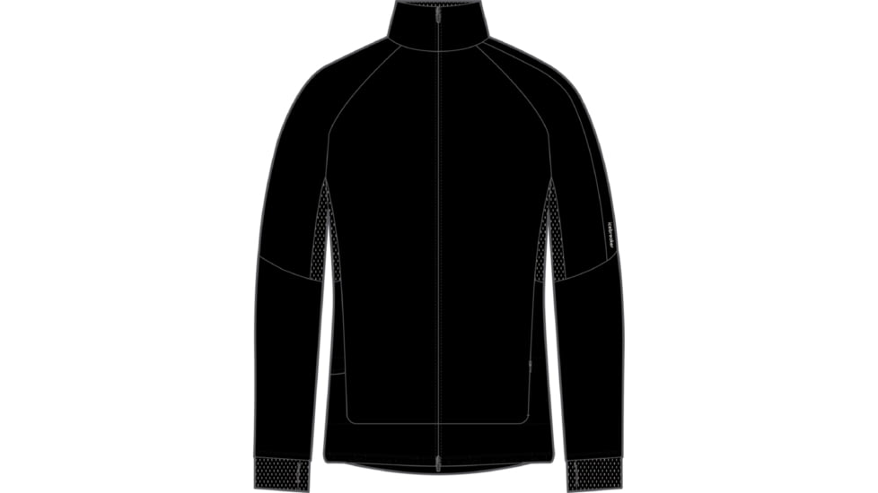Icebreaker ZoneKnit Long Sleeve Zip Top - Men's, Black, Large, IB0A56IX001L