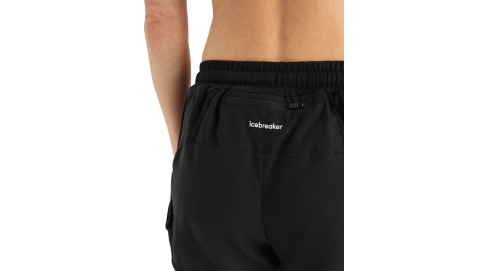 Icebreaker ZoneKnit Merino 3in Shorts Mens, Black, Medium, IB0A56KW001M