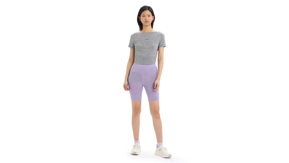 Icebreaker ZoneKnit Short Sleeve Scoop Back T-Shirt - Women's, Metro Heather, Extra Large, IB0A56OV016XL