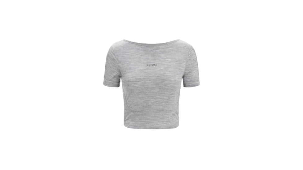 Icebreaker ZoneKnit Short Sleeve Scoop Back T-Shirt - Womens, Metro Heather, Extra Large, IB0A56OV016XL