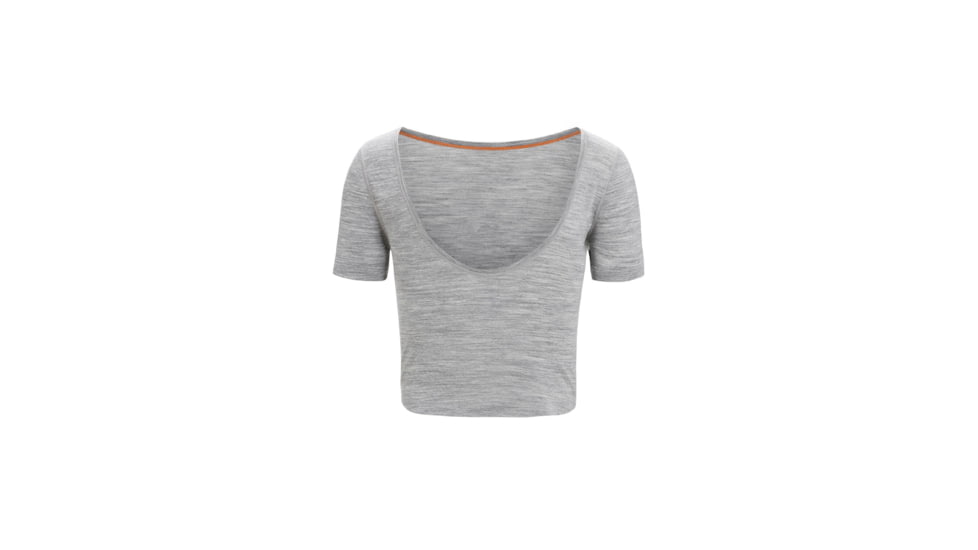Icebreaker ZoneKnit Short Sleeve Scoop Back T-Shirt - Womens, Metro Heather, Extra Large, IB0A56OV016XL
