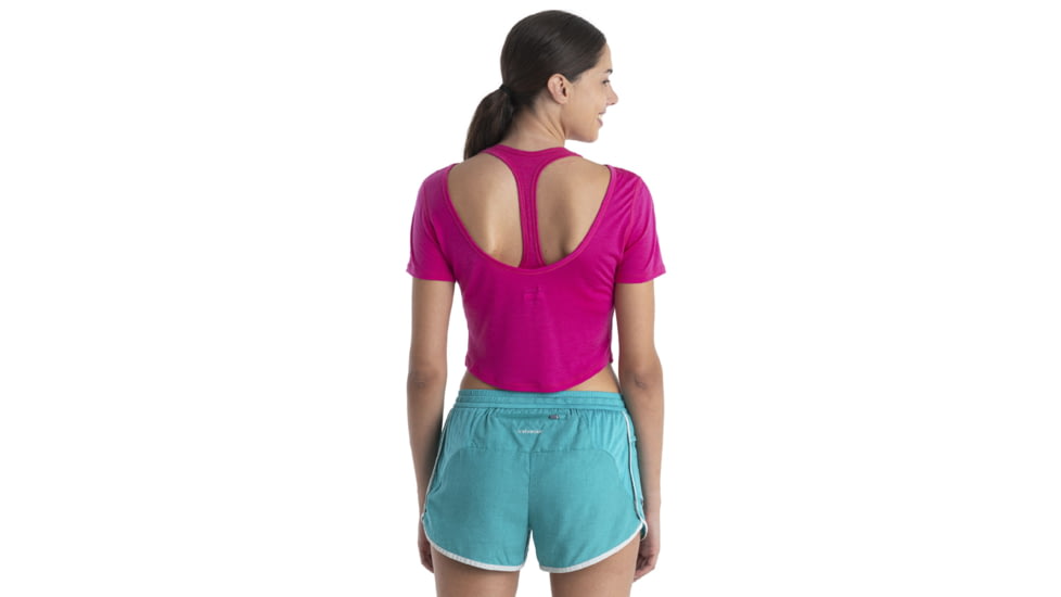 Icebreaker ZoneKnit Short Sleeve Scoop Back T-Shirt - Womens, Tempo, Extra Small, IB0A56OV854XS
