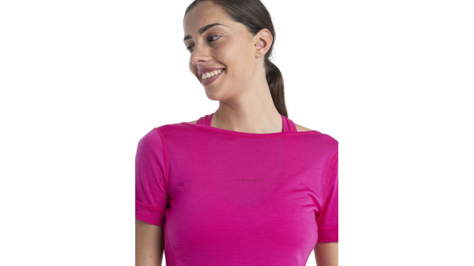 Icebreaker ZoneKnit Short Sleeve Scoop Back T-Shirt - Women's, Tempo, Extra Small, IB0A56OV854XS
