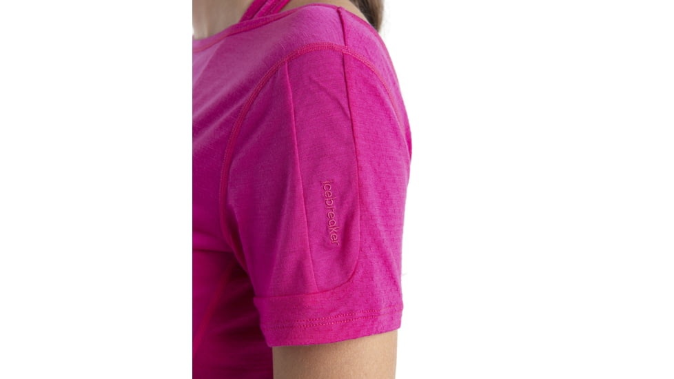 Icebreaker ZoneKnit Short Sleeve Scoop Back T-Shirt - Womens, Tempo, Extra Small, IB0A56OV854XS