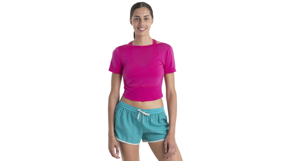 Icebreaker ZoneKnit Short Sleeve Scoop Back T-Shirt - Womens, Tempo, Extra Small, IB0A56OV854XS