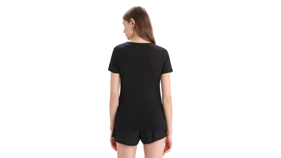 Icebreaker ZoneKnit Short Sleeve T-Shirt - Womens, Black, Large, IB0A56OU001L