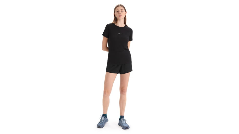 Icebreaker ZoneKnit Short Sleeve T-Shirt - Womens, Black, Large, IB0A56OU001L