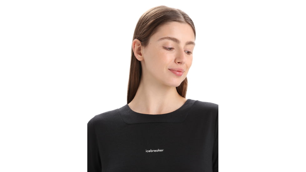 Icebreaker ZoneKnit Short Sleeve T-Shirt - Womens, Black, Large, IB0A56OU001L