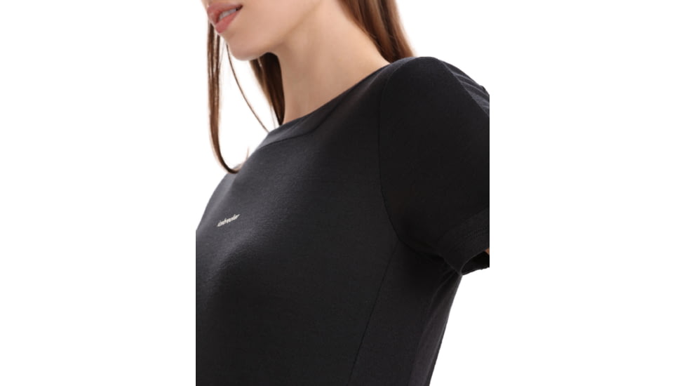 Icebreaker ZoneKnit Short Sleeve T-Shirt - Womens, Black, Large, IB0A56OU001L