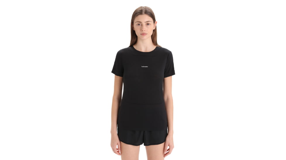Icebreaker ZoneKnit Short Sleeve T-Shirt - Women's, Black, Large, IB0A56OU001L