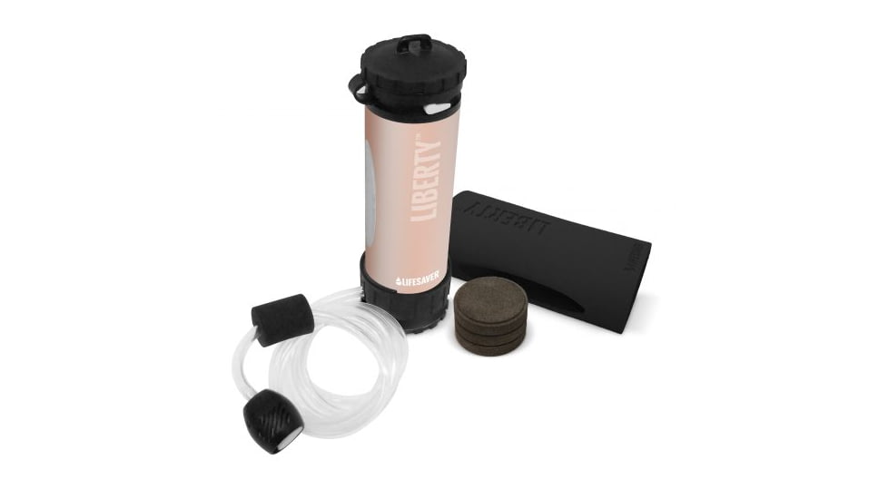 Icon LifeSaver Liberty bottle 2000UF Starter Pack, Rose Gold, 3.78x 3.78x 13.11in LB-LI-SP-RG