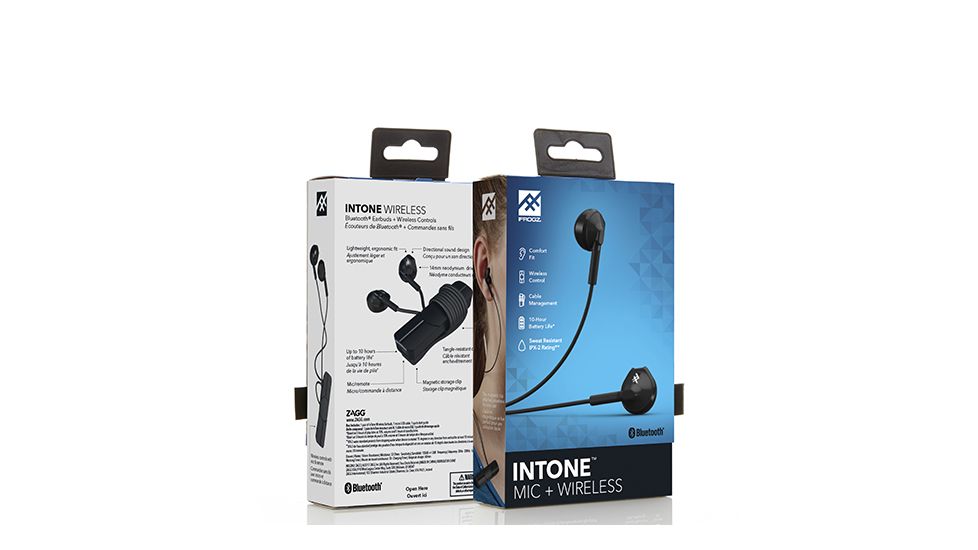 ifrogz Audio InTone Earbud w/ Mic, Black, IFR-55023