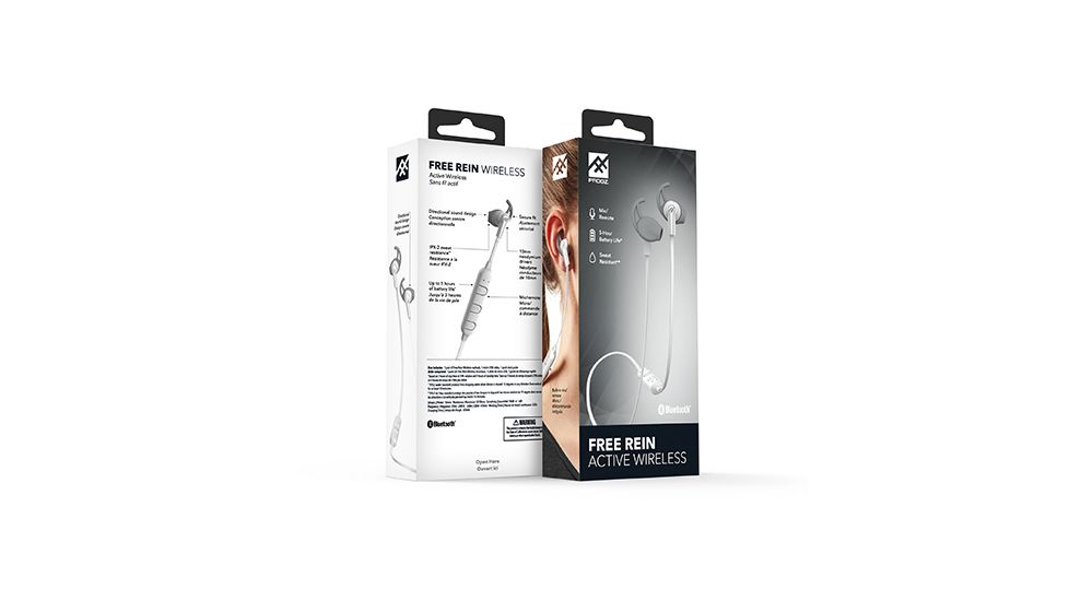 ifrogz FreeRein Bluetooth Earbuds, White, IFR-64636